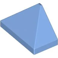Brick Sloped 45° 2 x 1 Triple with Inside Stud Holder / Medium Blue
