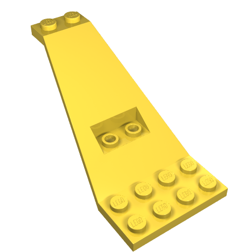 Lego Wing Plate Bi-level 8 x 4 and 2 x 3 1/3 Up / Yellow