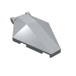 Windscreen 6 x 4 x 1 Hexagonal with Handle / Light Bluish Gray