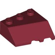 Brick Wedged, Sloped 45° 3 x 3 Left / Dark Red