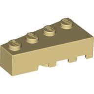 Lego Brick Wedged, Angled 4 x 2 Left / Tan
