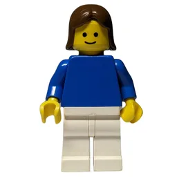Woman - Blue Torso, White Legs