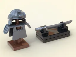 Simple Samurai Armor & Katana Stands