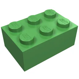 Brick 2 x 3 / Bright Green