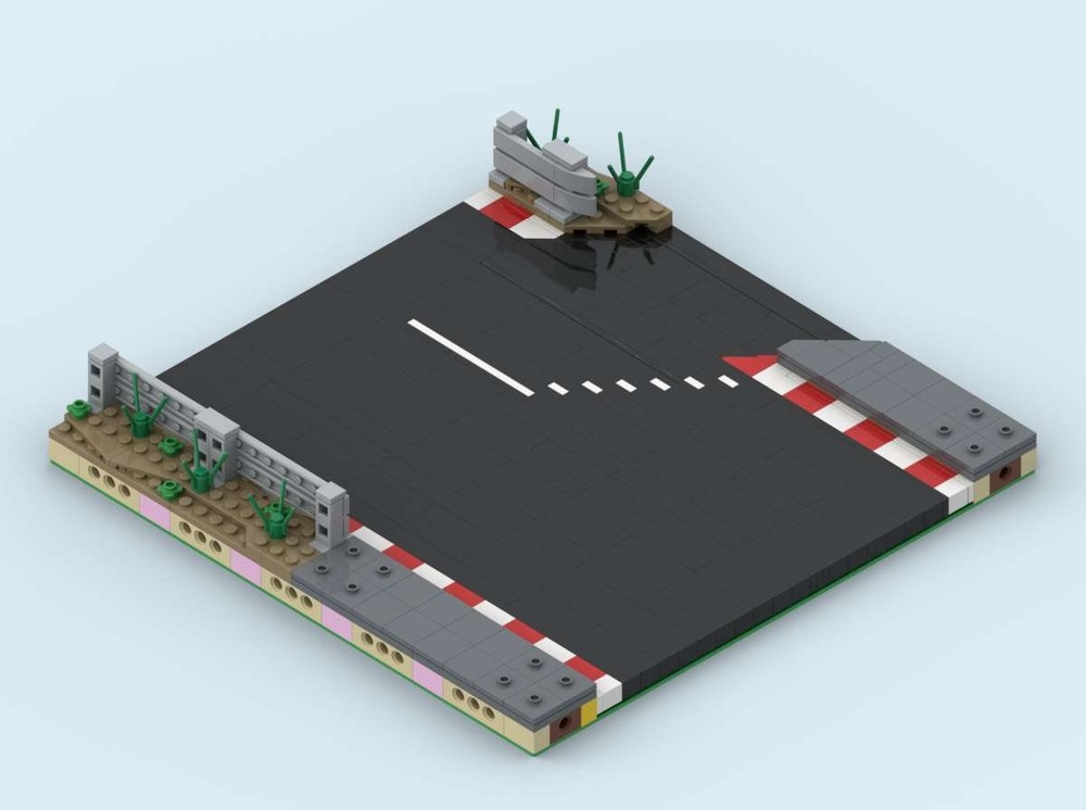 Lego MILS Racetrack Pit Lane Way out V1