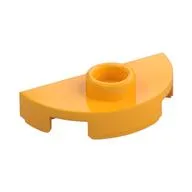 Plate Special Round 1 x 2 Half Circle with Stud (Jumper) / Bright Light Orange