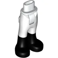 Minidoll Hips and Trousers with Back Pockets with Black Boots Print [Thick Hinge] / White