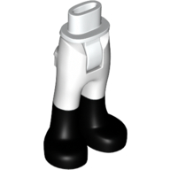Lego Minidoll Hips and Trousers with Back Pockets and Black Boots Print [Thick Hinge]
