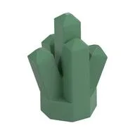 Rock 1 x 1 Crystal 5 Point / Sand Green