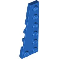 Lego Wedge Plate 6 x 2 Left / Blue