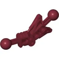 Large Figure Skeletal, Limb, Angular with 2 Ball Joints, and 2 Holes (Toa) / Dark Red