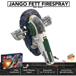 UCS Jango Fett Slave I Stud.io File (75060 MOD)