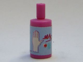Lego Scala Accessories Bottle Simple with Hand Lotion Pattern (Sticker) - Set 3142