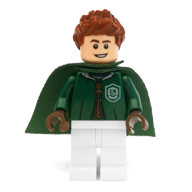 Lego Lucian Bole, Dark Green and White Slytherin Quidditch Uniform