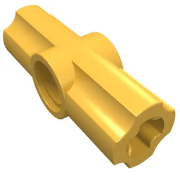 Technic Axle and Pin Connector Angled #2 - 180° / Bright Light Orange