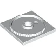 Turntable 4 x 4 Square Base, Locking / White
