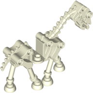 Lego Creature, Horse / Thestral, Skeletal / Skeleton / Glow in Dark White