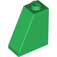 Brick Sloped 65° 2 x 1 x 2 / Green