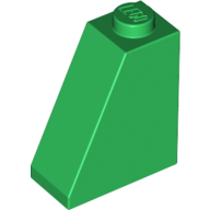 Lego Brick Sloped 65° 2 x 1 x 2 / Green