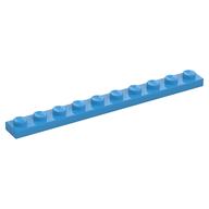 Lego Plate 1 x 10 / Dark Azure