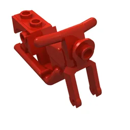 Vehicle Base, Motorcycle Chassis, Frame 3 x 6 x 3 / Red