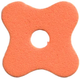Foam Part for Set 3151 - Scala Flower with 4 Petals and Hole / Orange