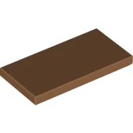 Tile 2 x 4 with Groove / Medium Nougat