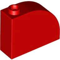 Brick Curved 1 x 3 x 2 / Red