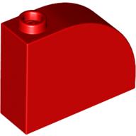 Lego Brick Curved 1 x 3 x 2 / Red