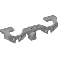 Lego Train Motor Decorative Side 10 x 2 x 2 with Open Hub Points (for RC Train Motor) [Stepped Edges] / Light Bluish Gray