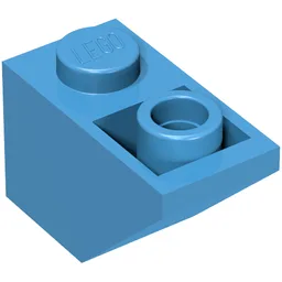 Brick Sloped Inverted 45° 2 x 1 / Dark Azure
