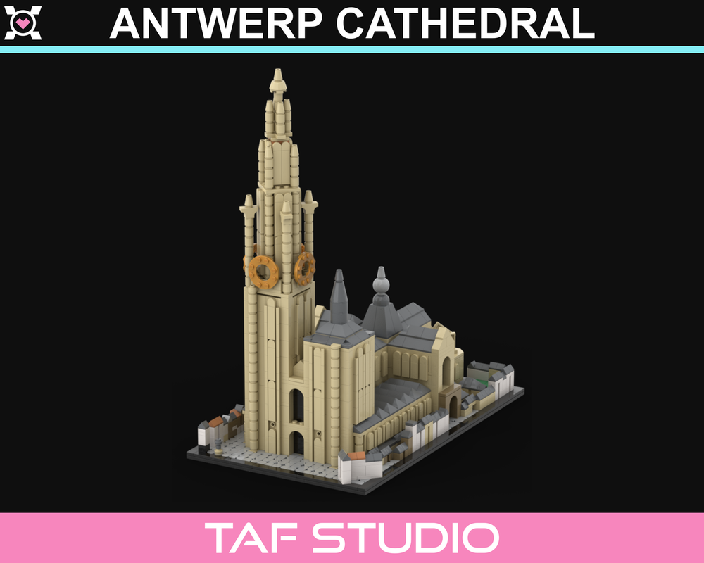 Lego Antwerp Cathedral - onze-lieve-vrouwekathedraal