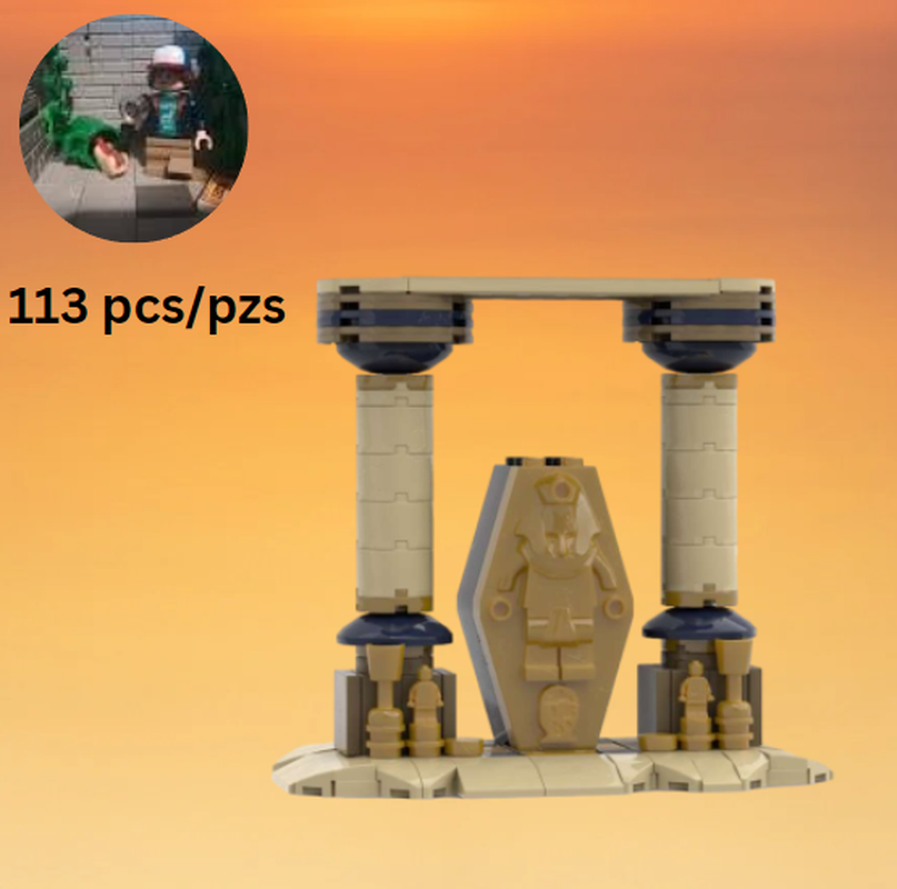 Lego Coffin in the desert