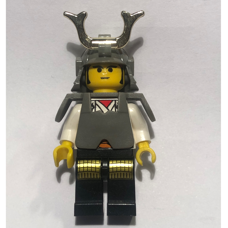 Lego Shogun, Armor and Helmet with Horn, White Robe