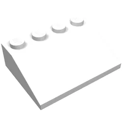 Brick Sloped 33° 3 x 4 / White