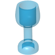 Lego Equipment Goblet Large / Trans-Dark Blue