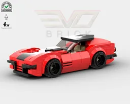 Corvette C2 Stingray 1967 Red/Black Coupe