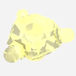 Rock 2 x 2 Crystal 3 Point / Trans-Neon Green