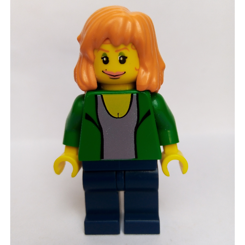 Lego Mary Jane with Green Jacket and Light Violet Shirt