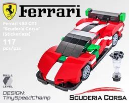 Tiny 488 GT3 "Scuderia Corsa" (Stickerless)