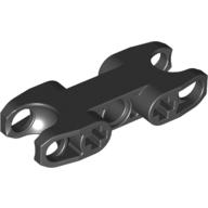 Lego Technic Axle and Pin Connector 2 x 5 with Two Ball Joint Sockets [Closed Sides] [Closed Axle Holes] / Black