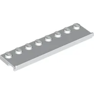 Plate Special 2 x 8 with Door Rail / White