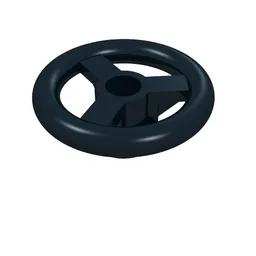 Steering Wheel Small, 2 x 2 [Reinforced] / Black