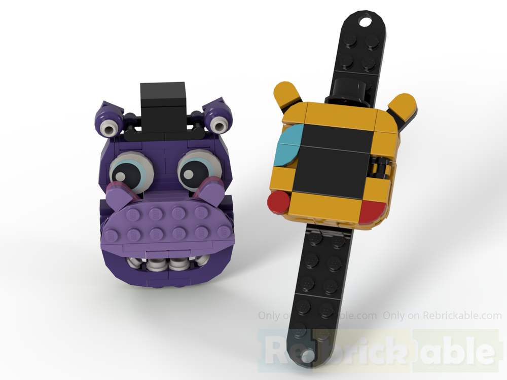 Lego Faz-Watch and Mr Hippo magnet