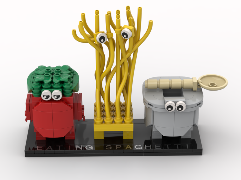 Lego Eating Spaghetti