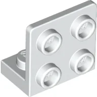 Bracket 1 x 2 - 2 x 2 Inverted / White