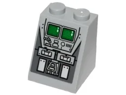 Slope 65 2 x 2 x 2 with Bottom Tube with SW AT-ST Monitors and Control Console Pattern (Sticker) - Set 75153
