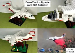 Microfig scale Avro RJ85 airtanker