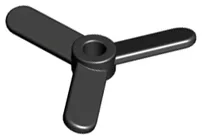 Propeller 3 Blade Small / Black