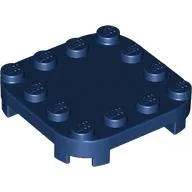 Plate Round Corners 4 x 4 x 2/3 Circle with Reduced Knobs / Dark Blue